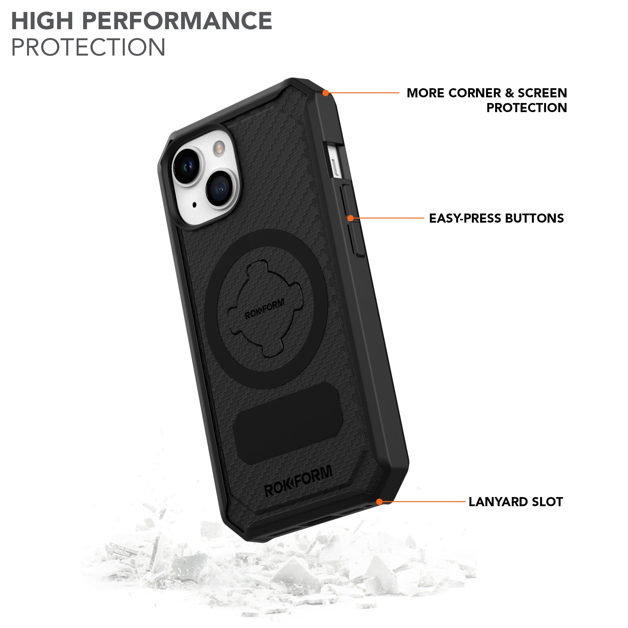 Rugged iPhone 15 Case Rokform