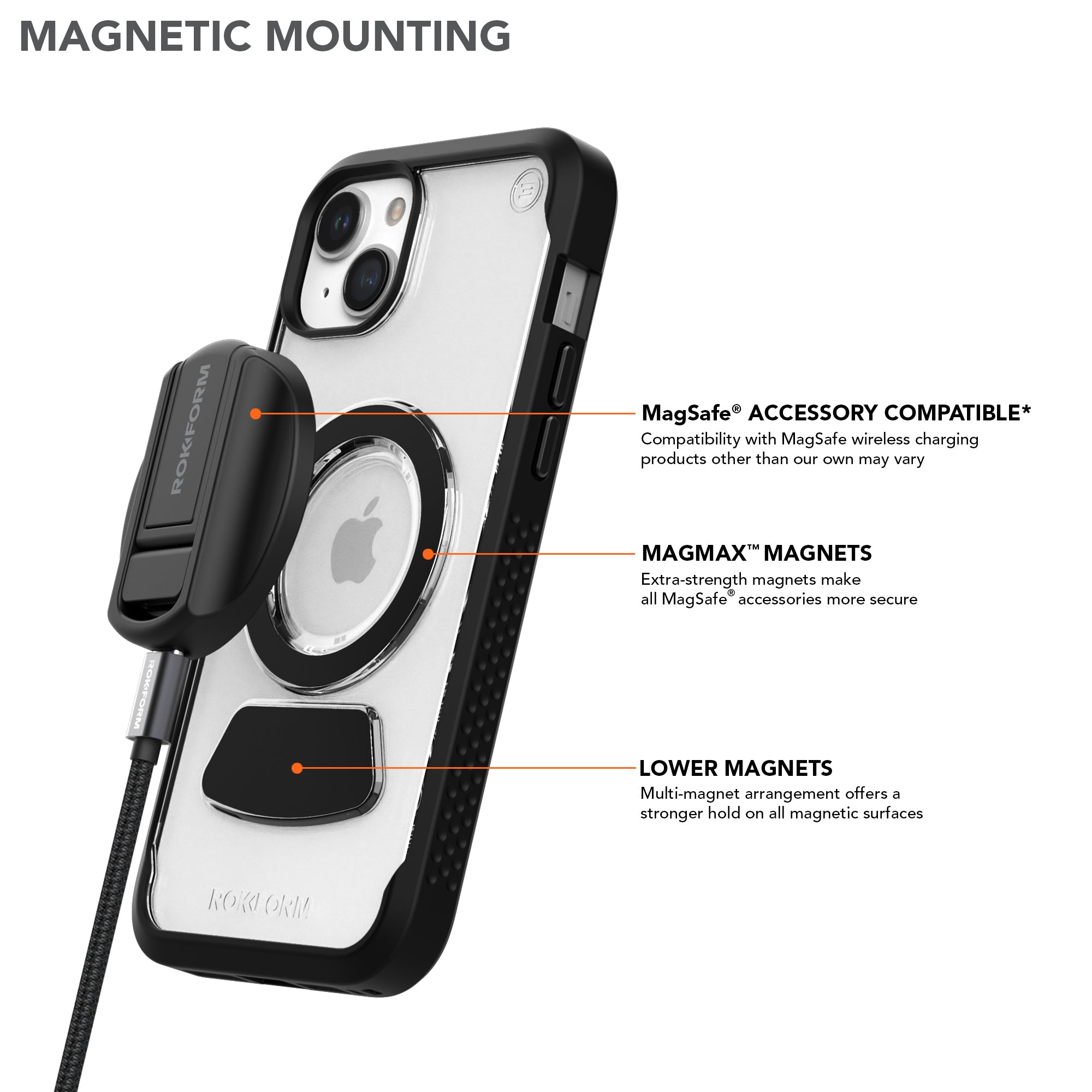 iPhone 15 Plus Eagle 3 Magnetic Golf Clear Phone Case