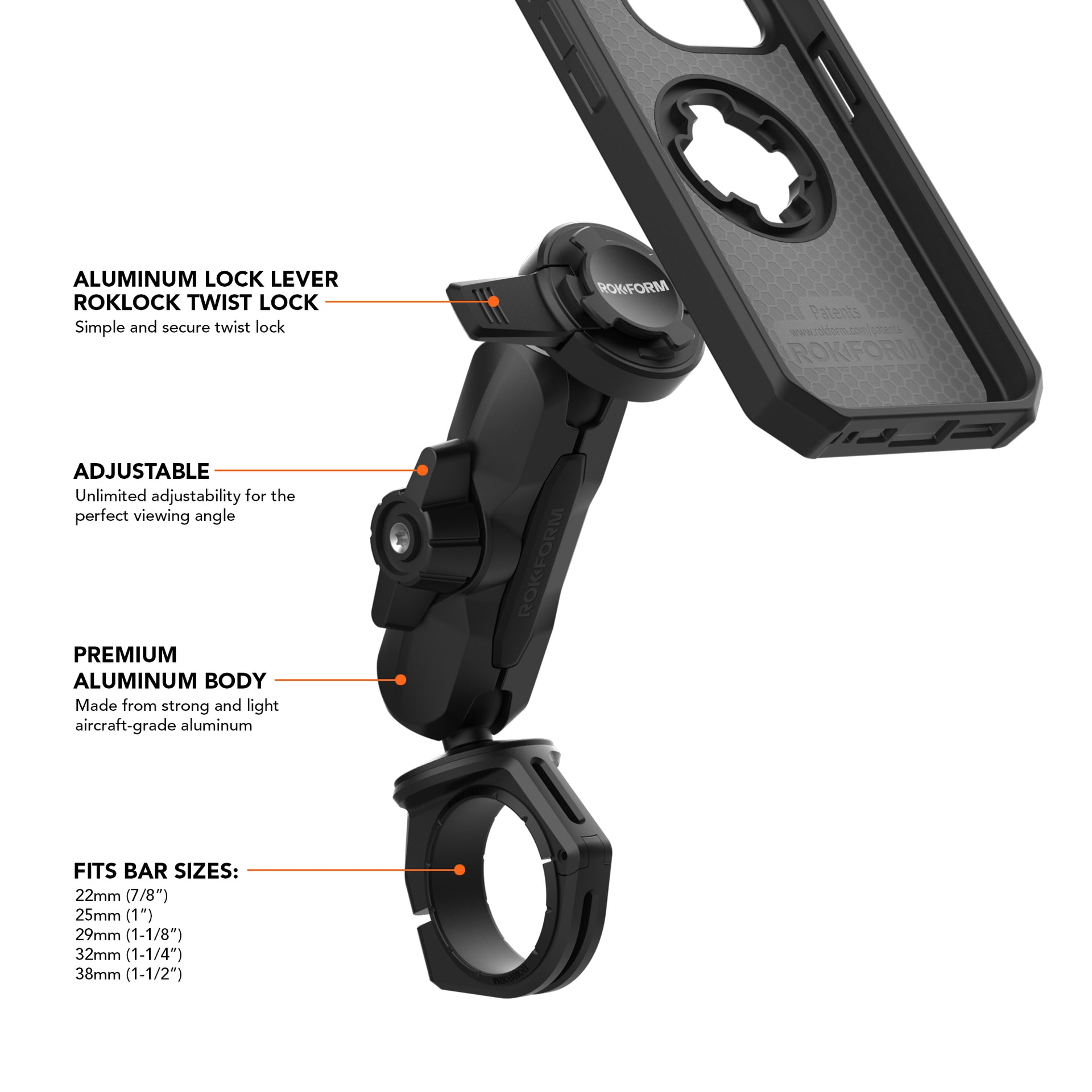 Pro Ball Motorcycle Phone Mount