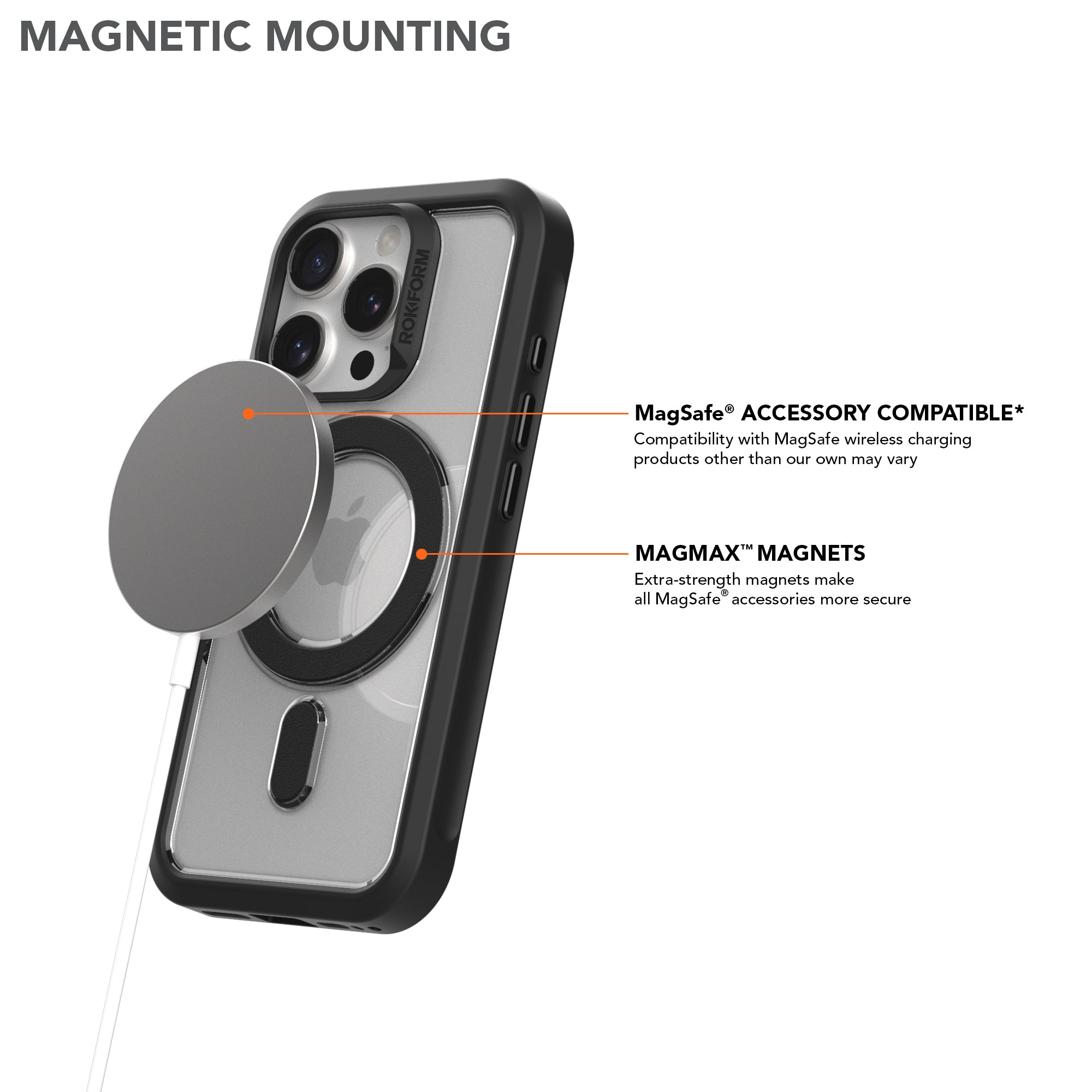 iPhone 16 Pro Slim Magnetic Case Magnetic Mounting