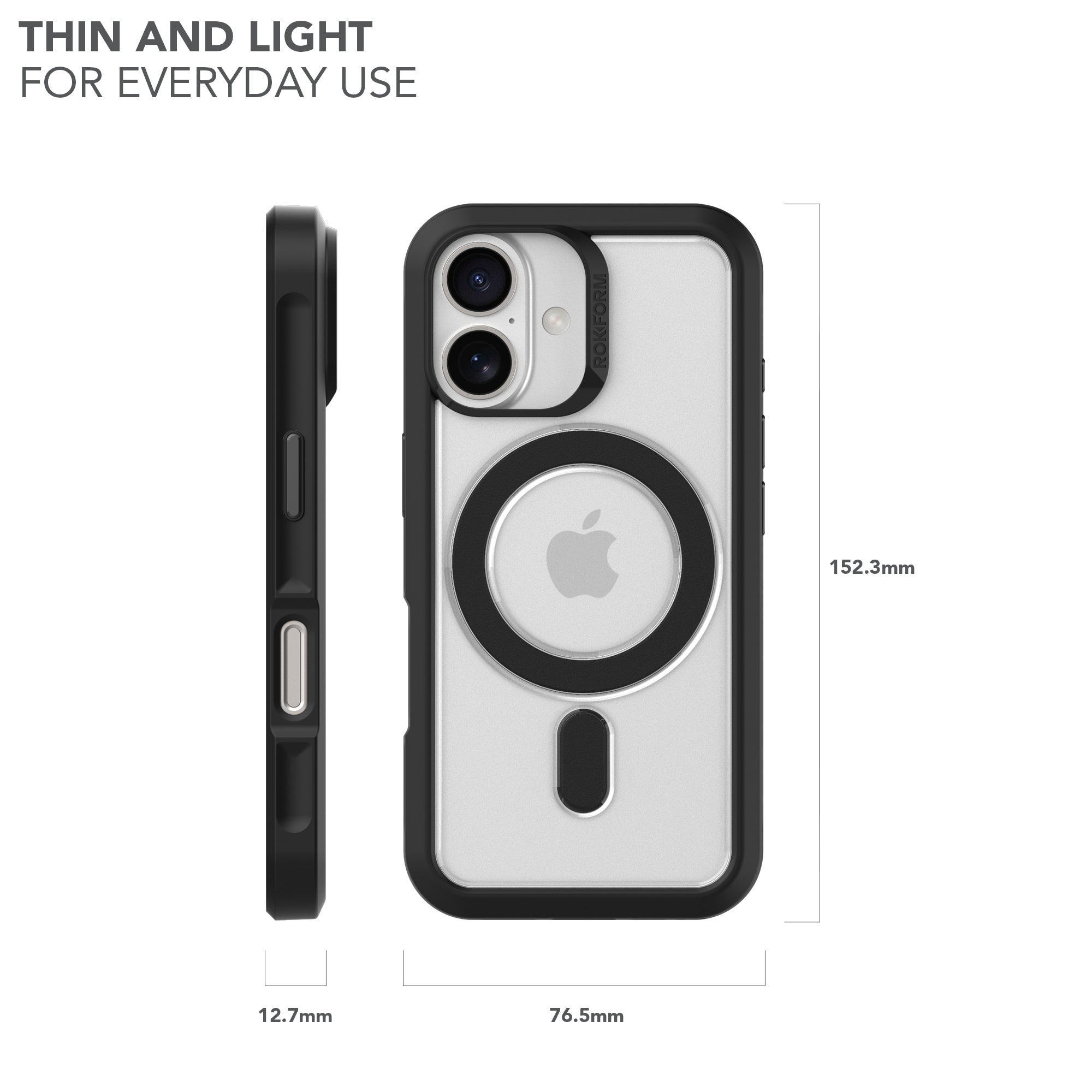 iPhone 16 Slim Magnetic Case Dimensions