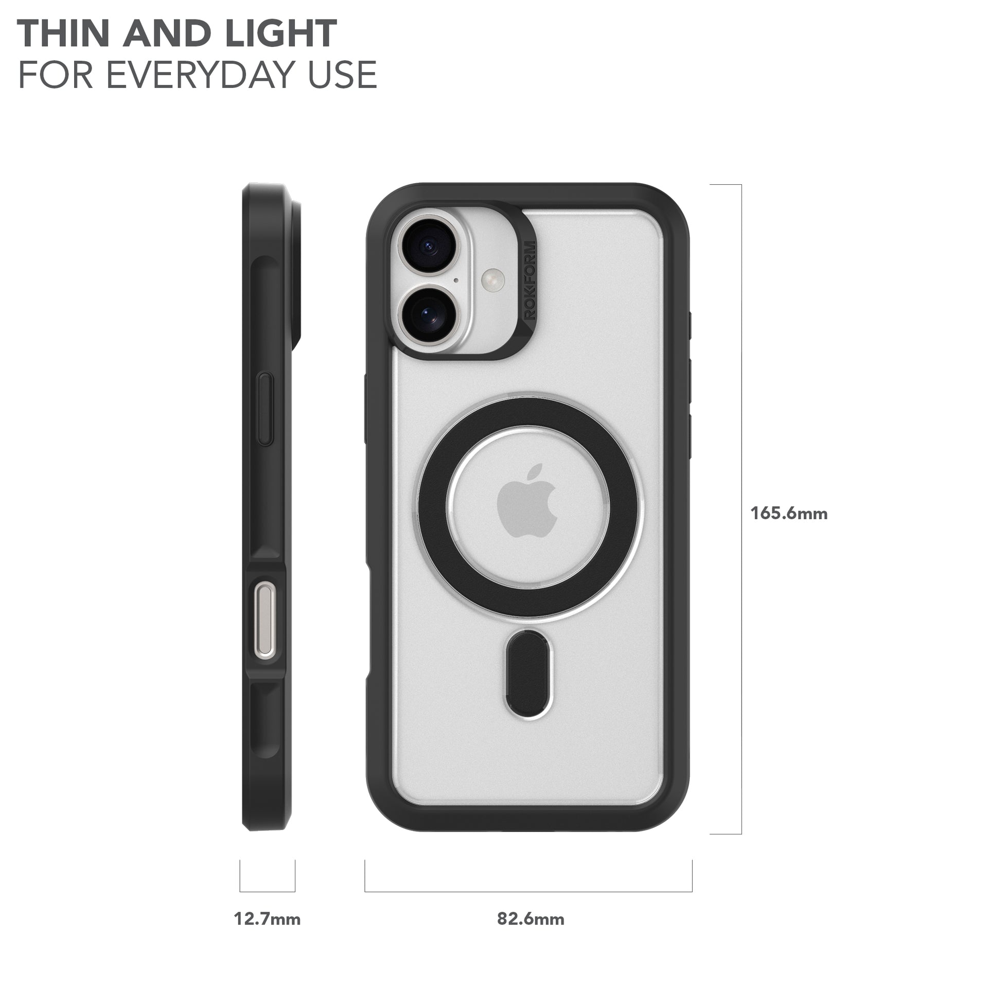 iPhone 16 Plus Slim Magnetic Case Dimensions