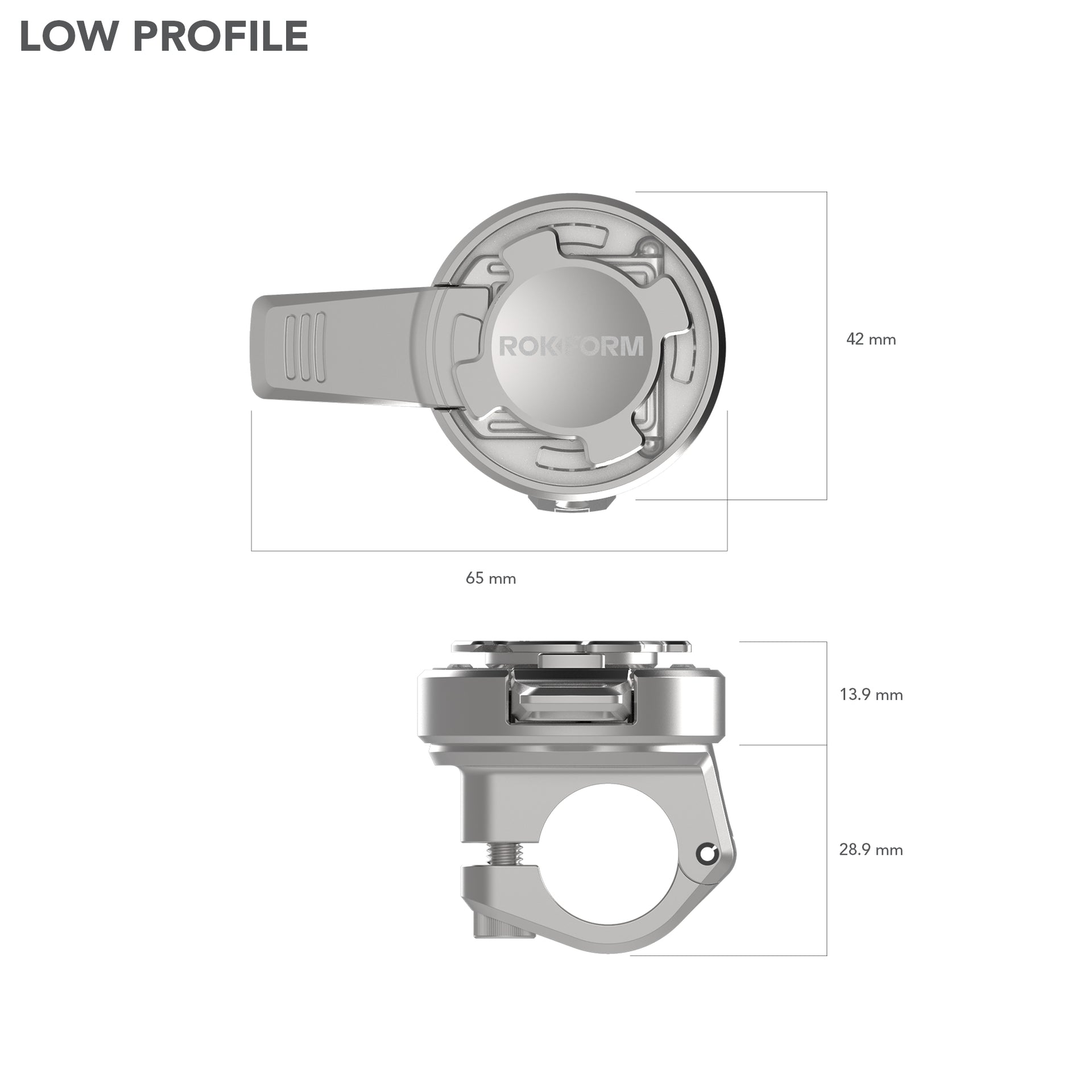 Polished Rokform Small Bar Mount