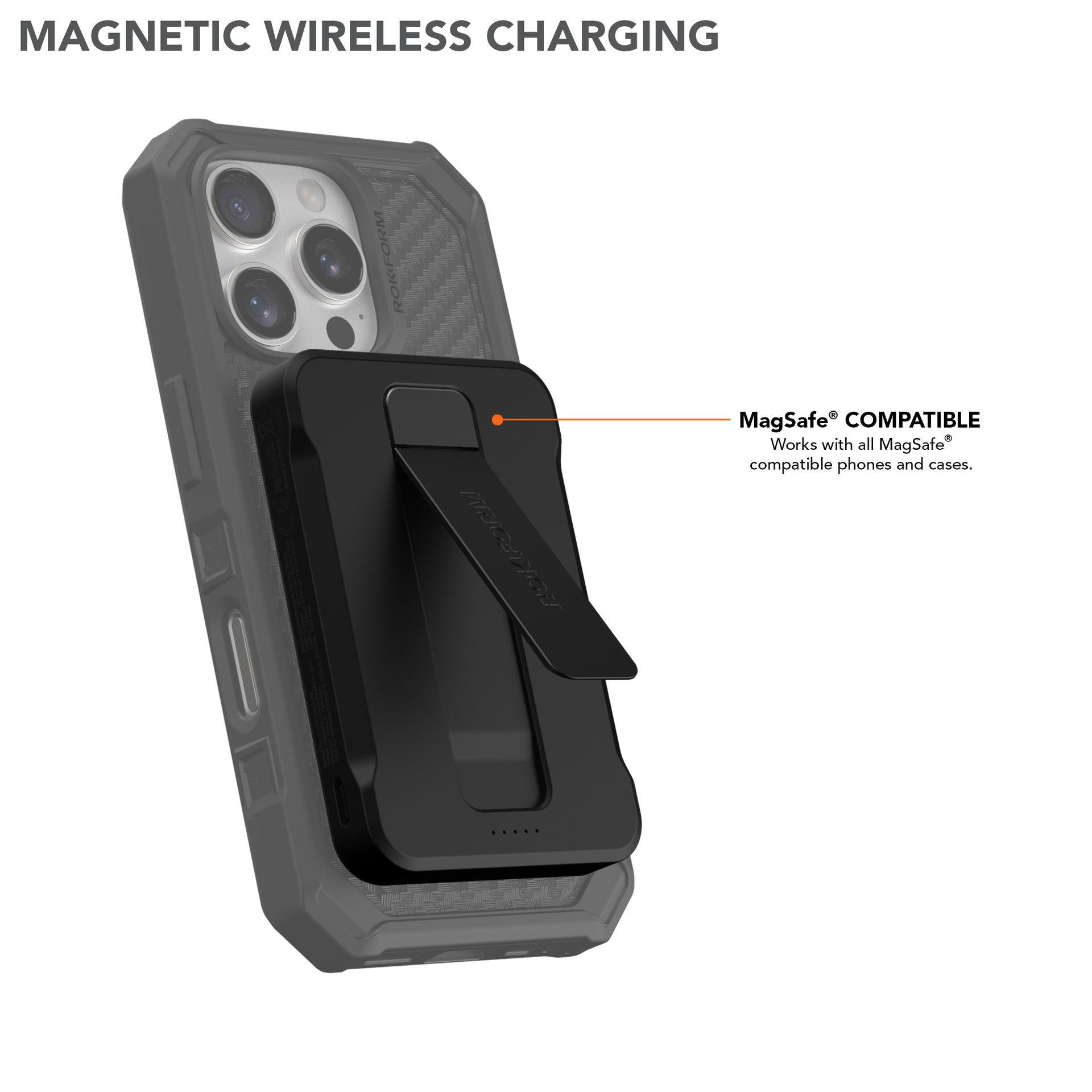 5000mAh Wireless Magnetic Power Bank with Stand