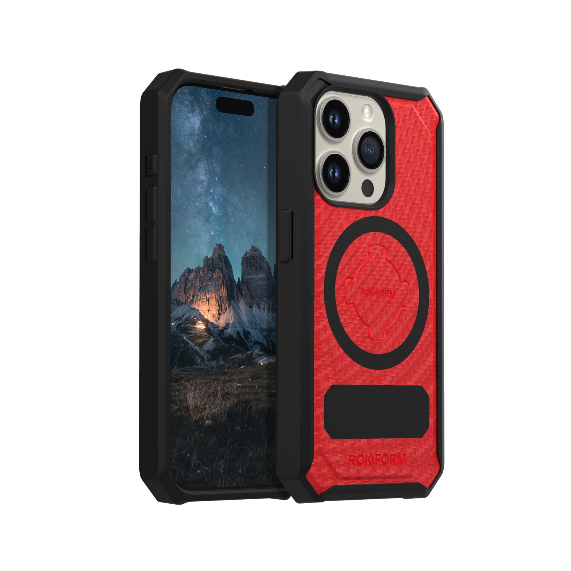 iPhone 15 Pro Rugged Case in FAST RED