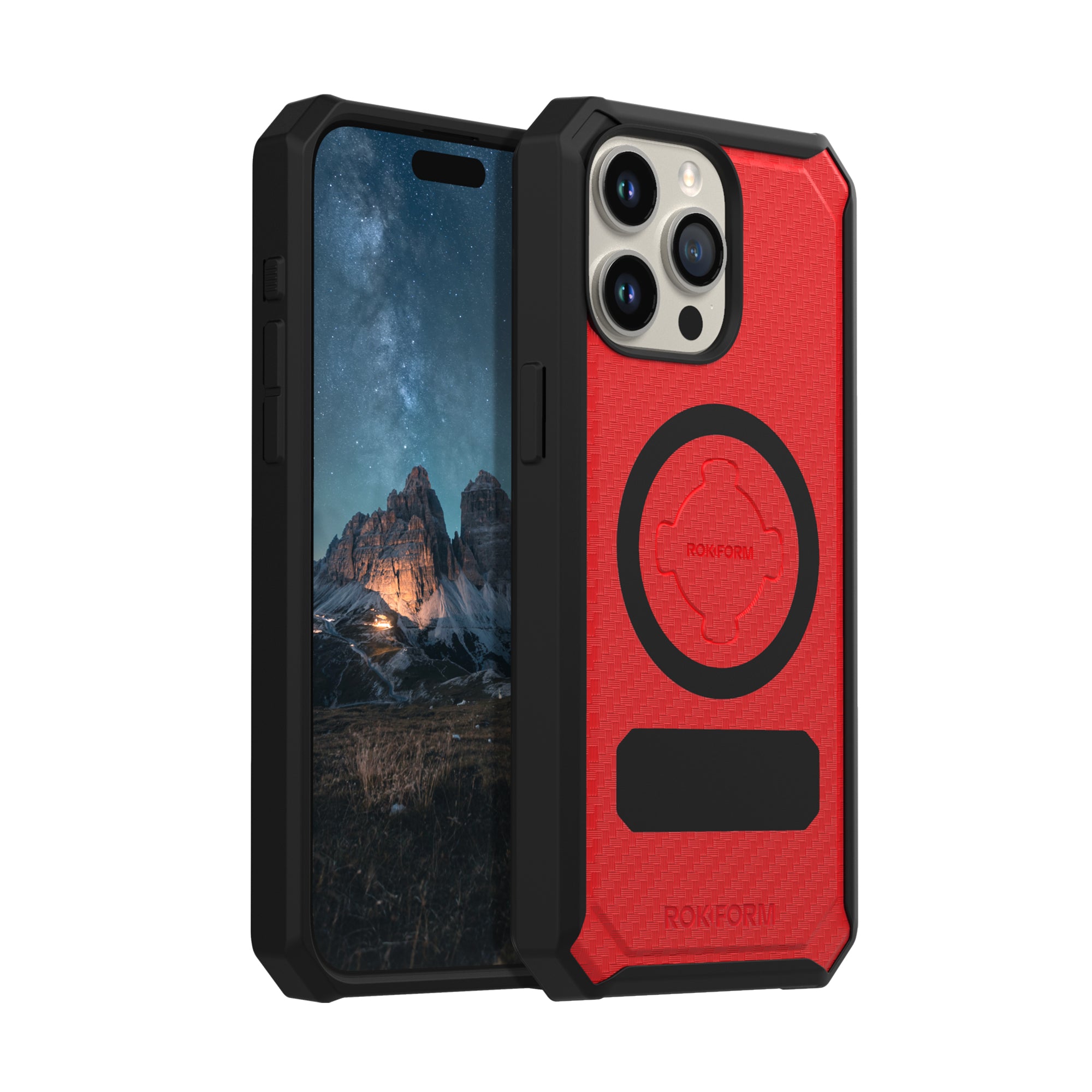 iPhone 15 Pro Max Rugged Case in FAST RED