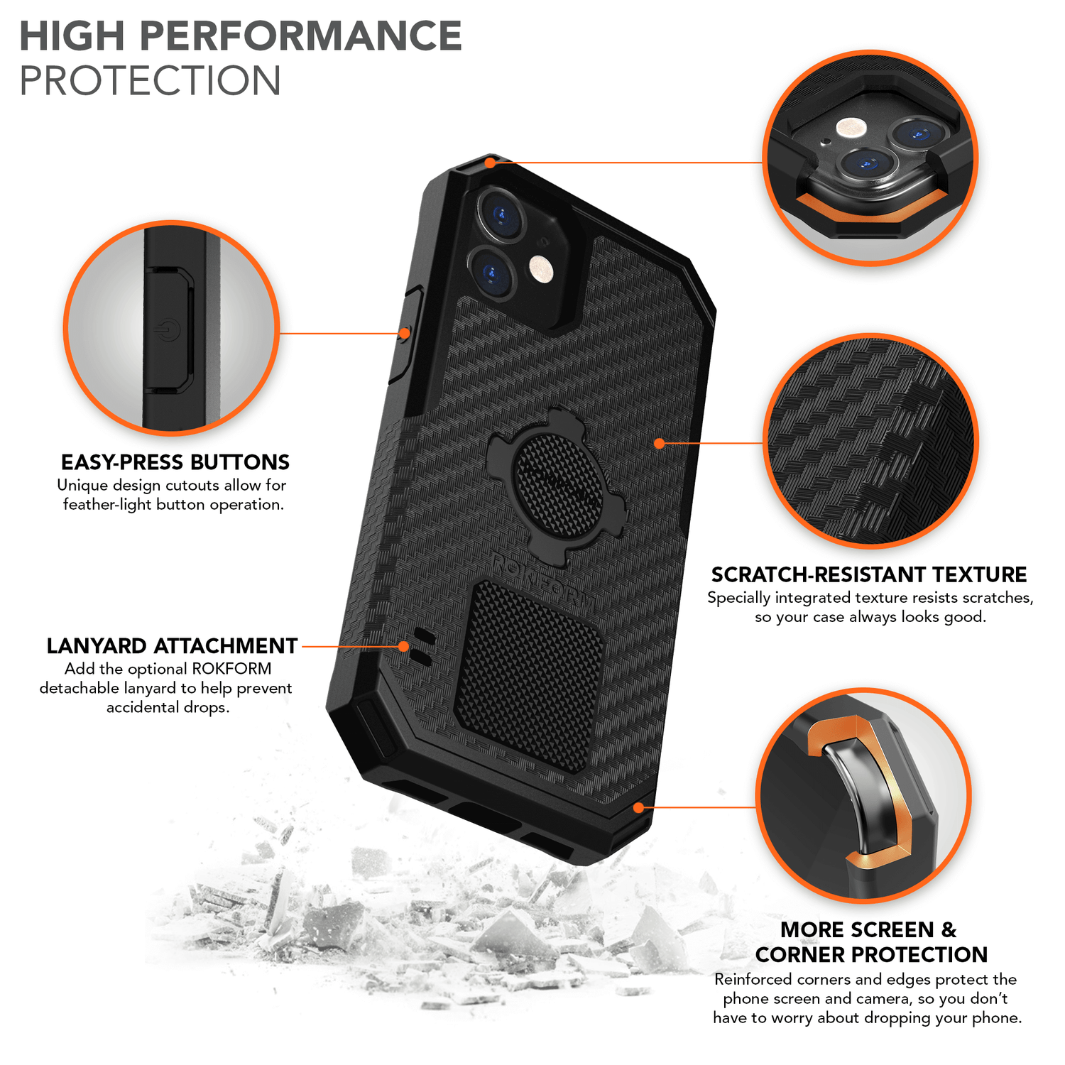 Rugged iPhone 12 Mini Case - Rokform