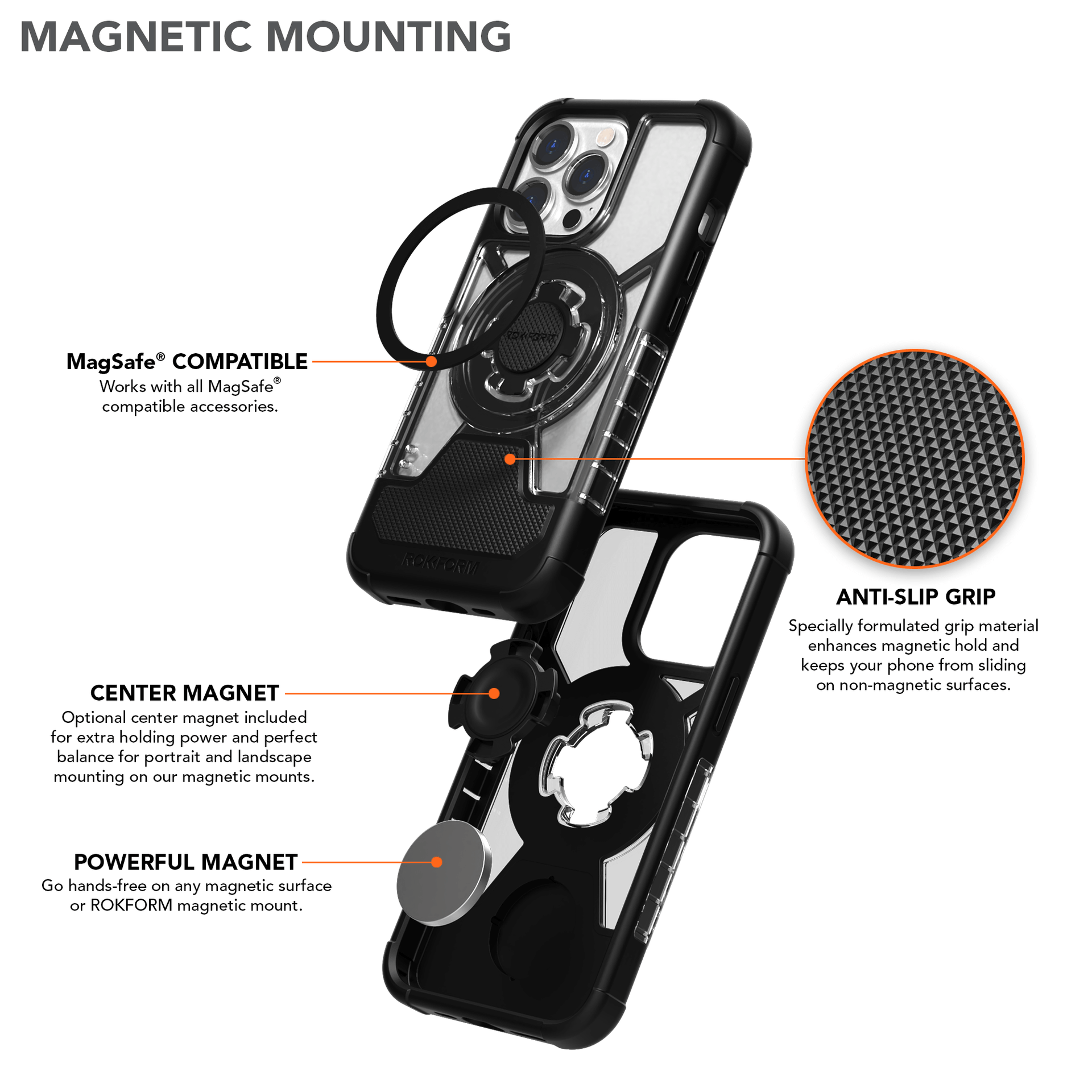 Magnetic iPhone 13 Pro Crystal Case