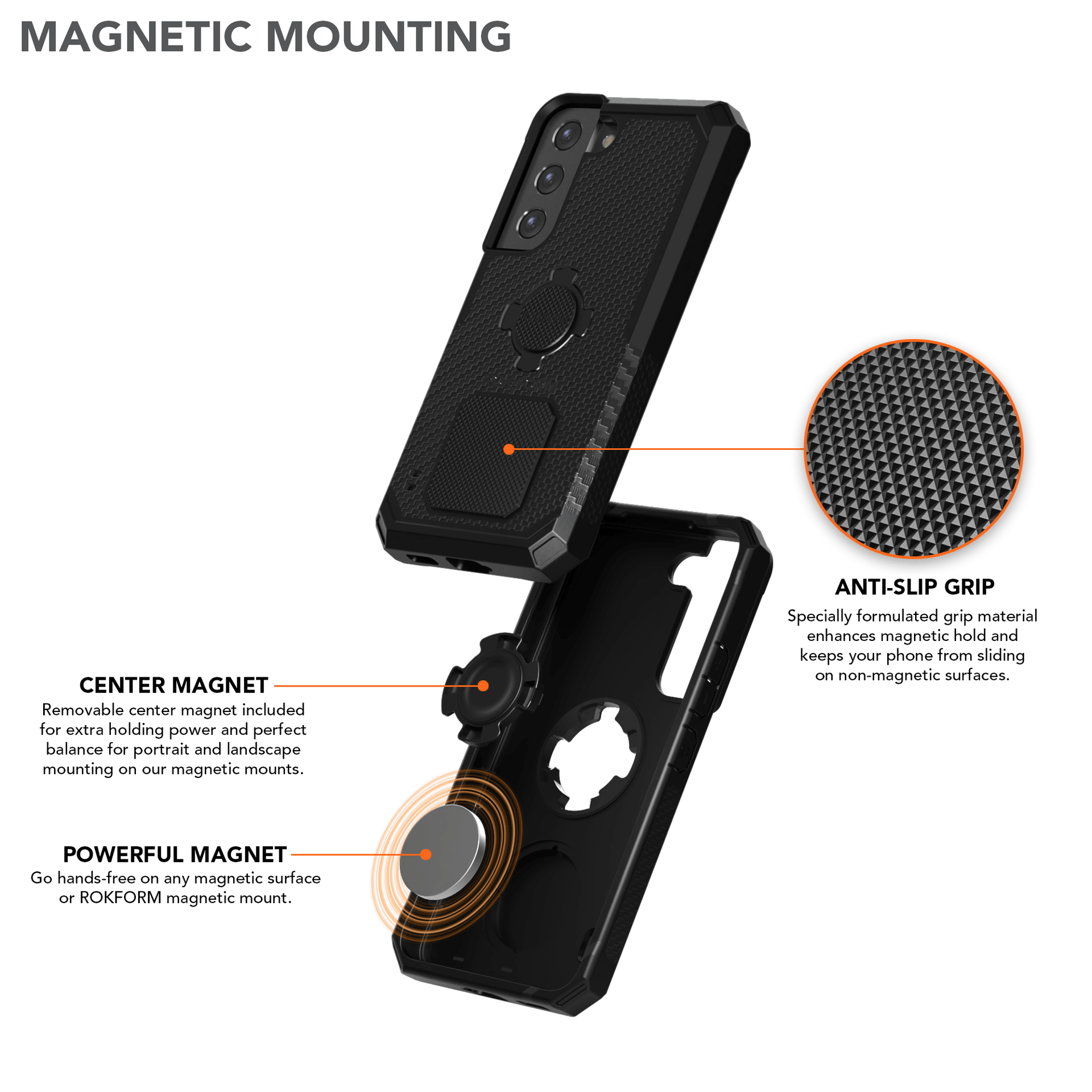 Magnetic Galaxy S22 5G Rugged Case