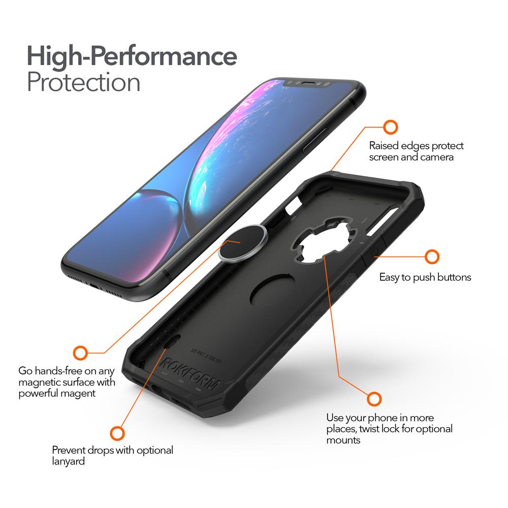 Durable cover with screen protector for iPhone XR