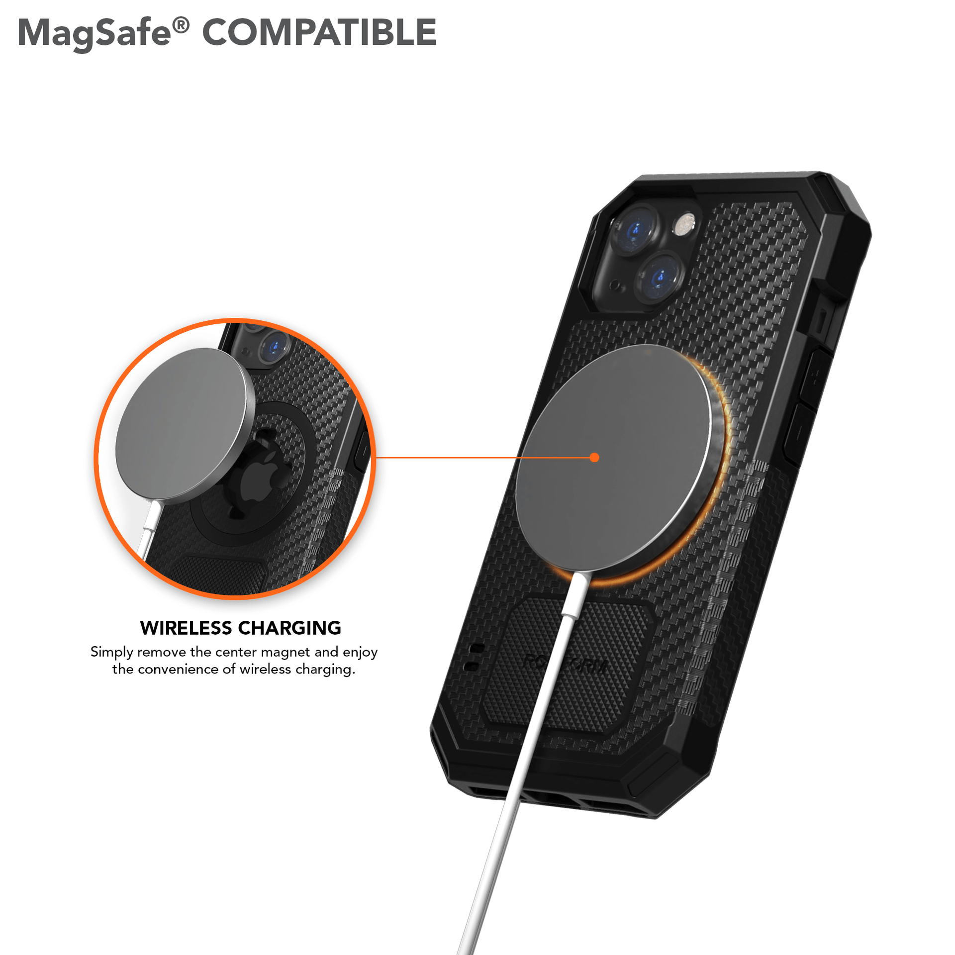 Magnetic iPhone 13 Rugged Case