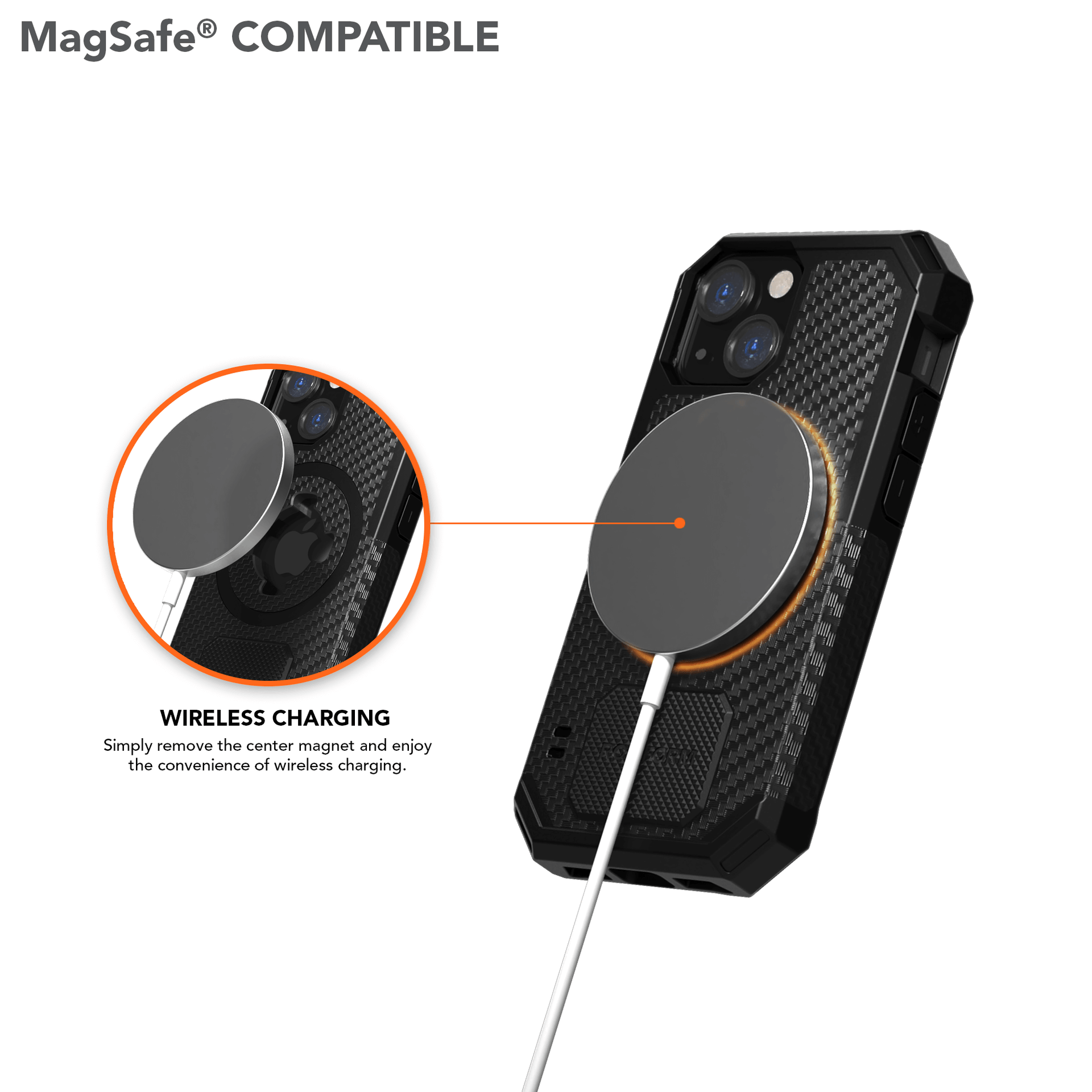 Magnetic iPhone 13 Mini Rugged Case