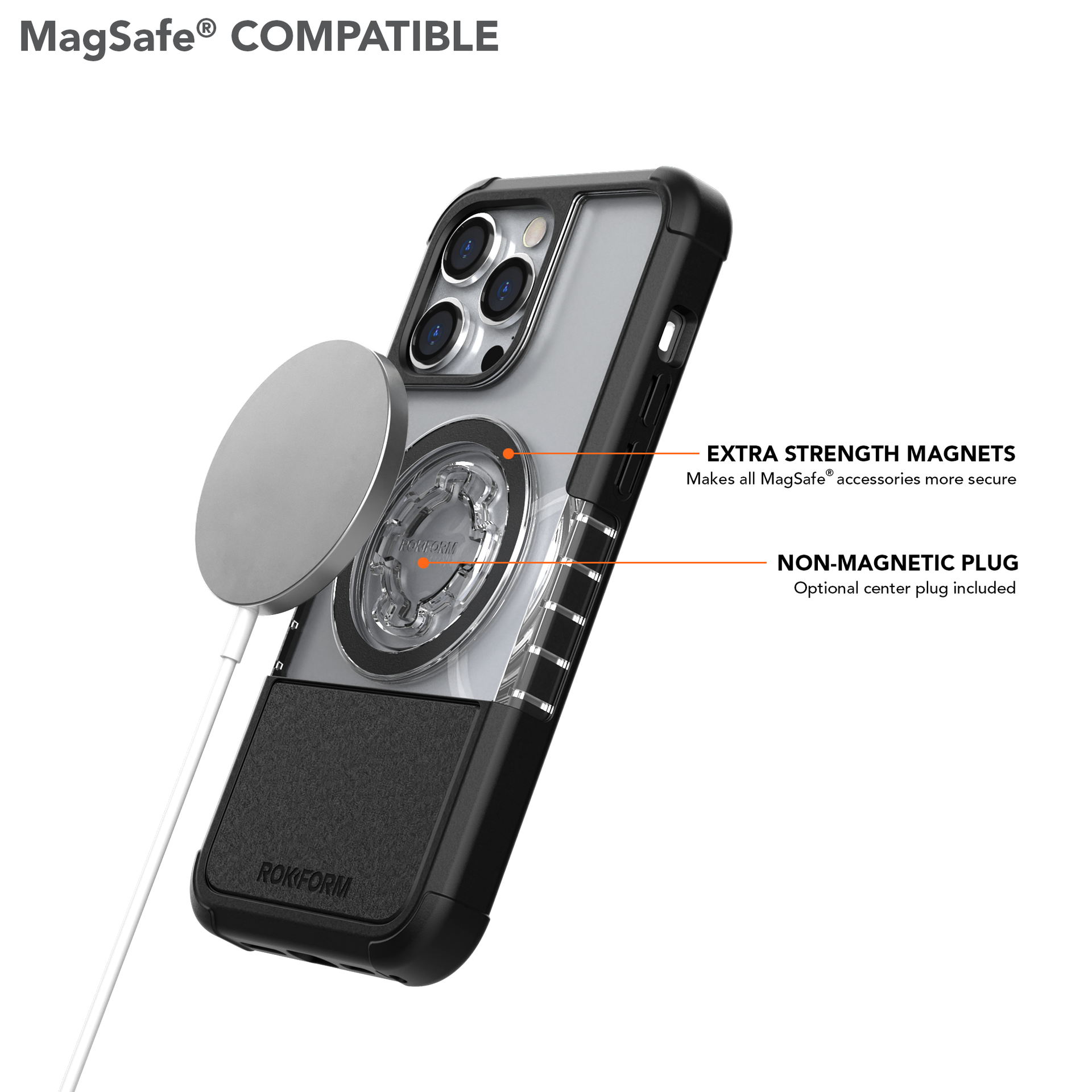 Magnetic iPhone 14 Pro Max Crystal Case, MagSafe® Compatible