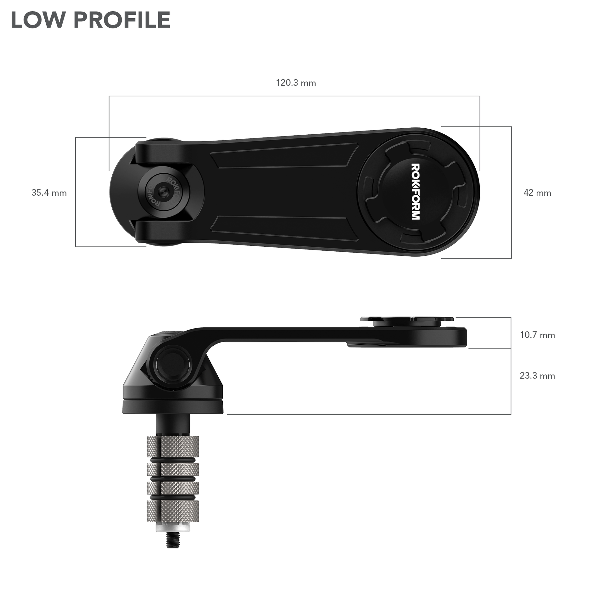 Low Profile Motorcycle Stem Mount