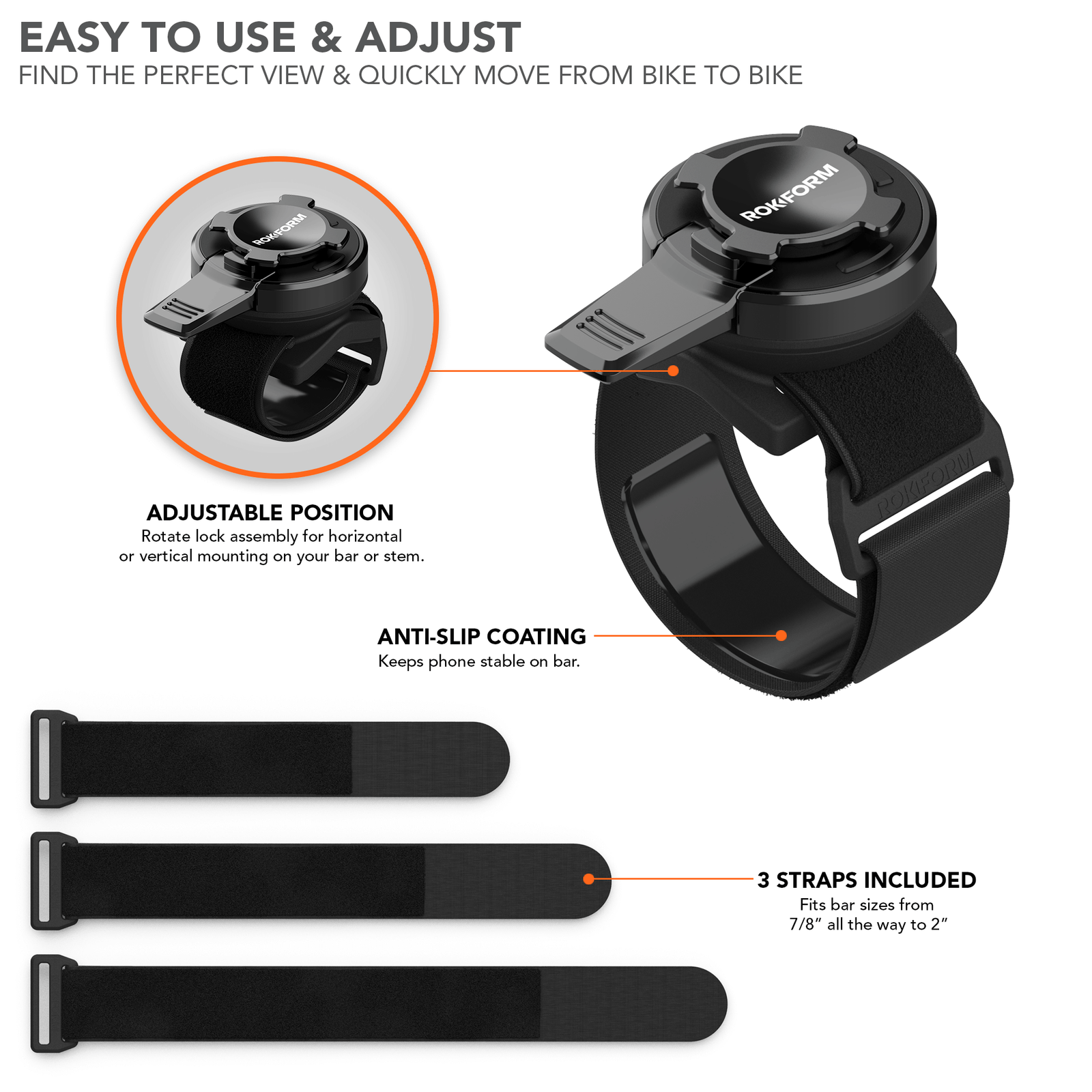 Universal Bike Phone Mount | Rokform.com