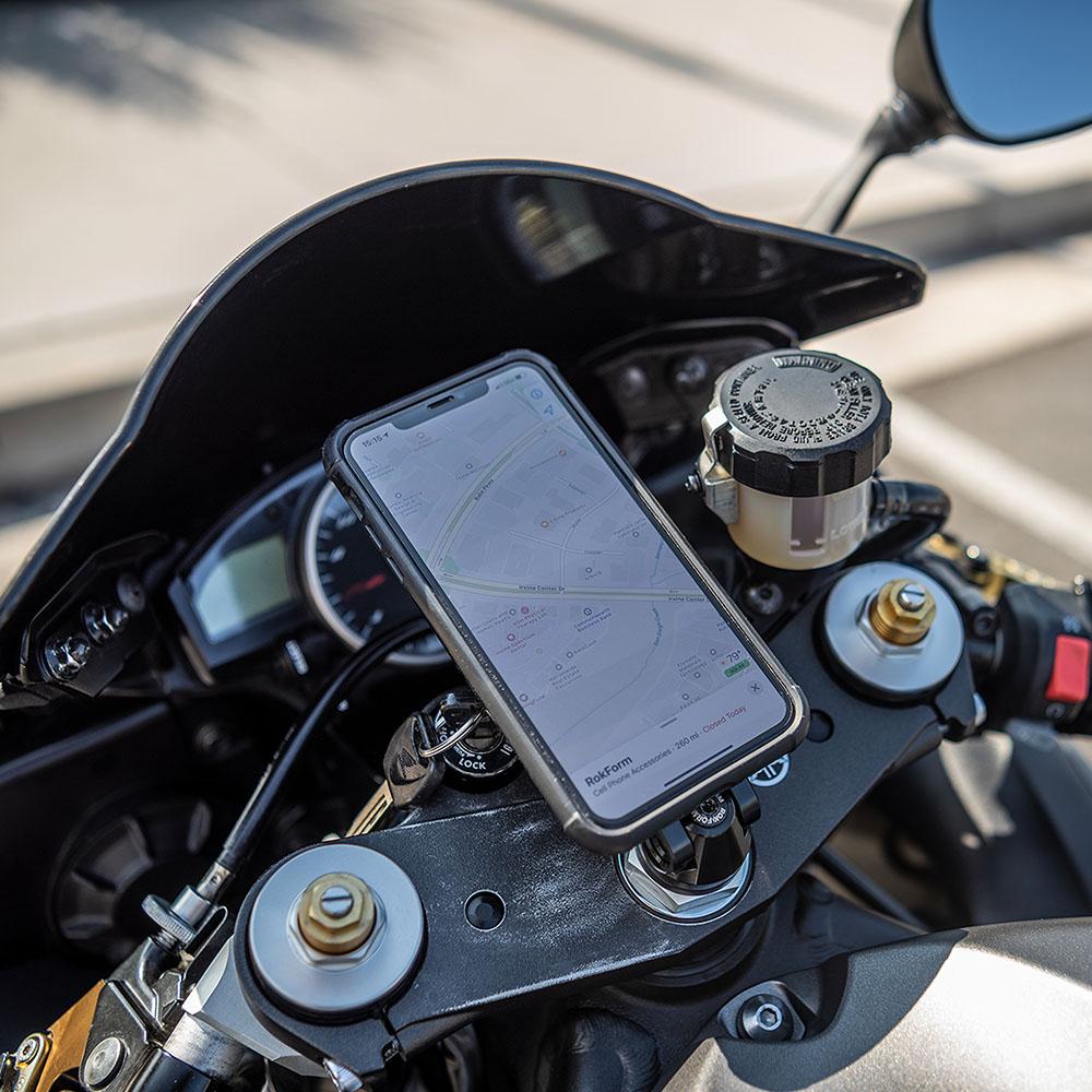 Motorcycle Stem Phone Mount Rokform